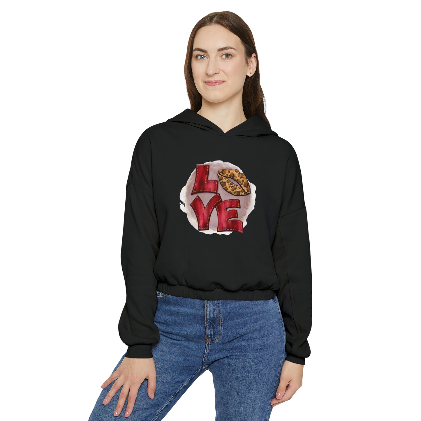 Love Women's Cinched Bottom Hoodie