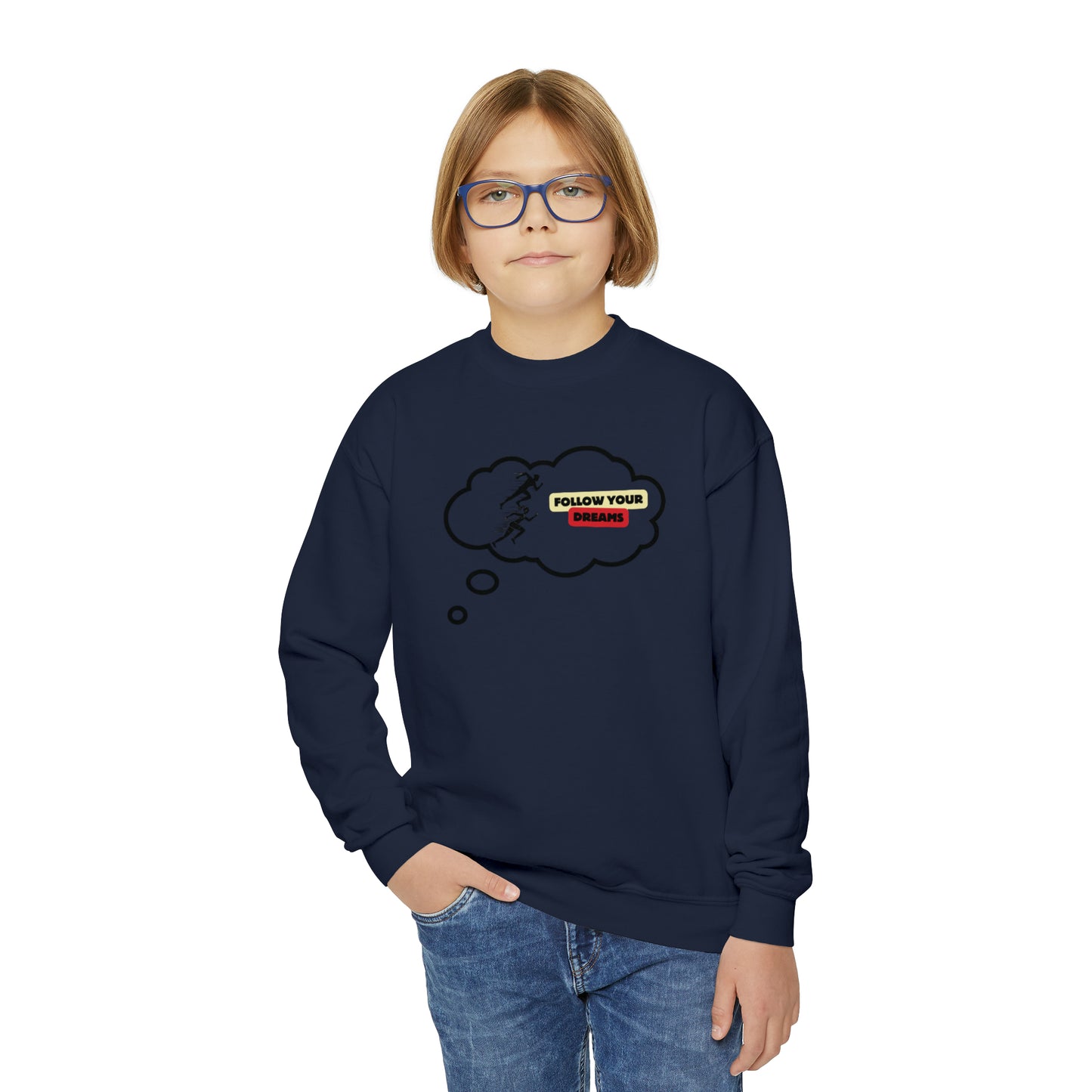 Follow Your Dreams Youth Crewneck Sweatshirt