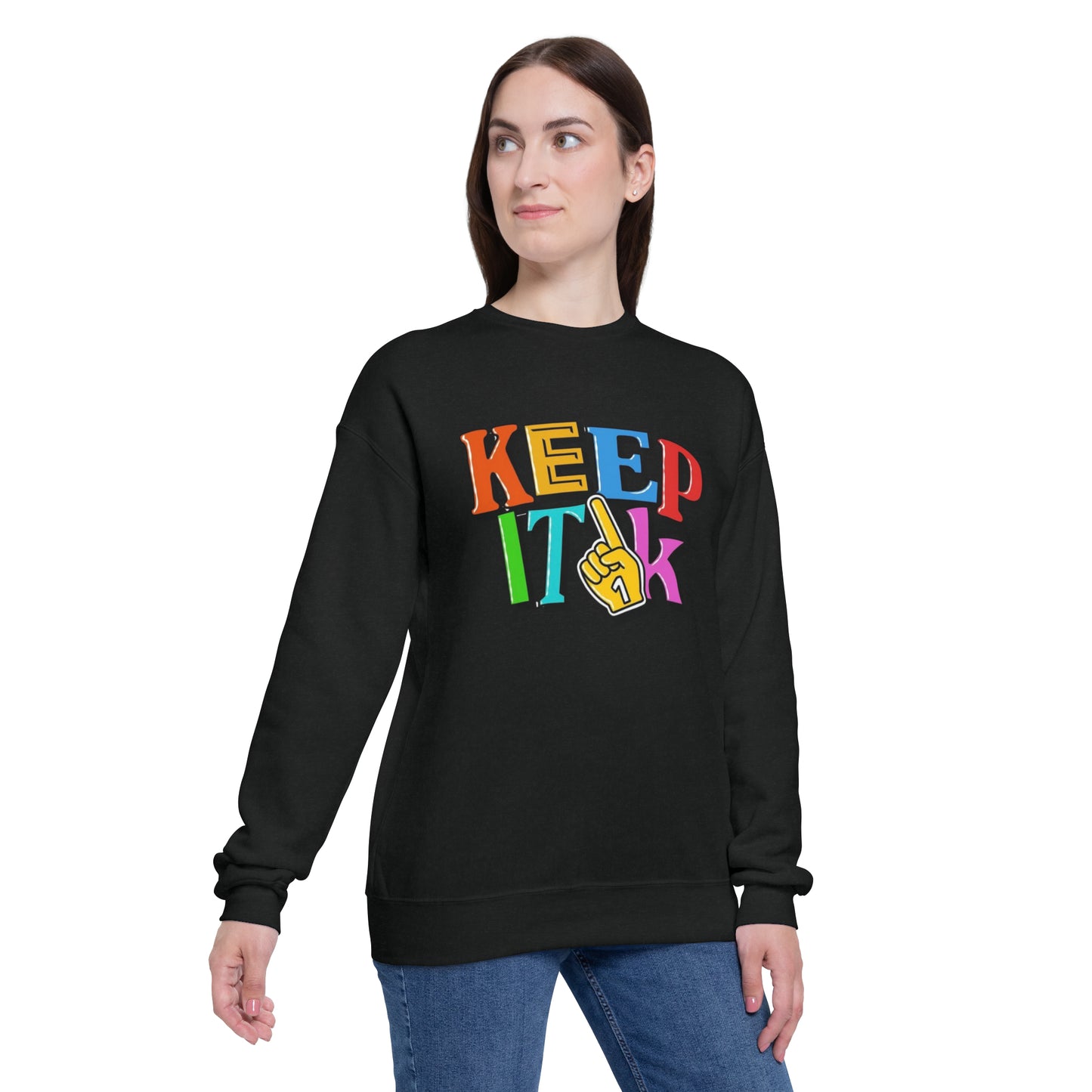 Keep It 1k Unisex Drop Shoulder Sweatshirt