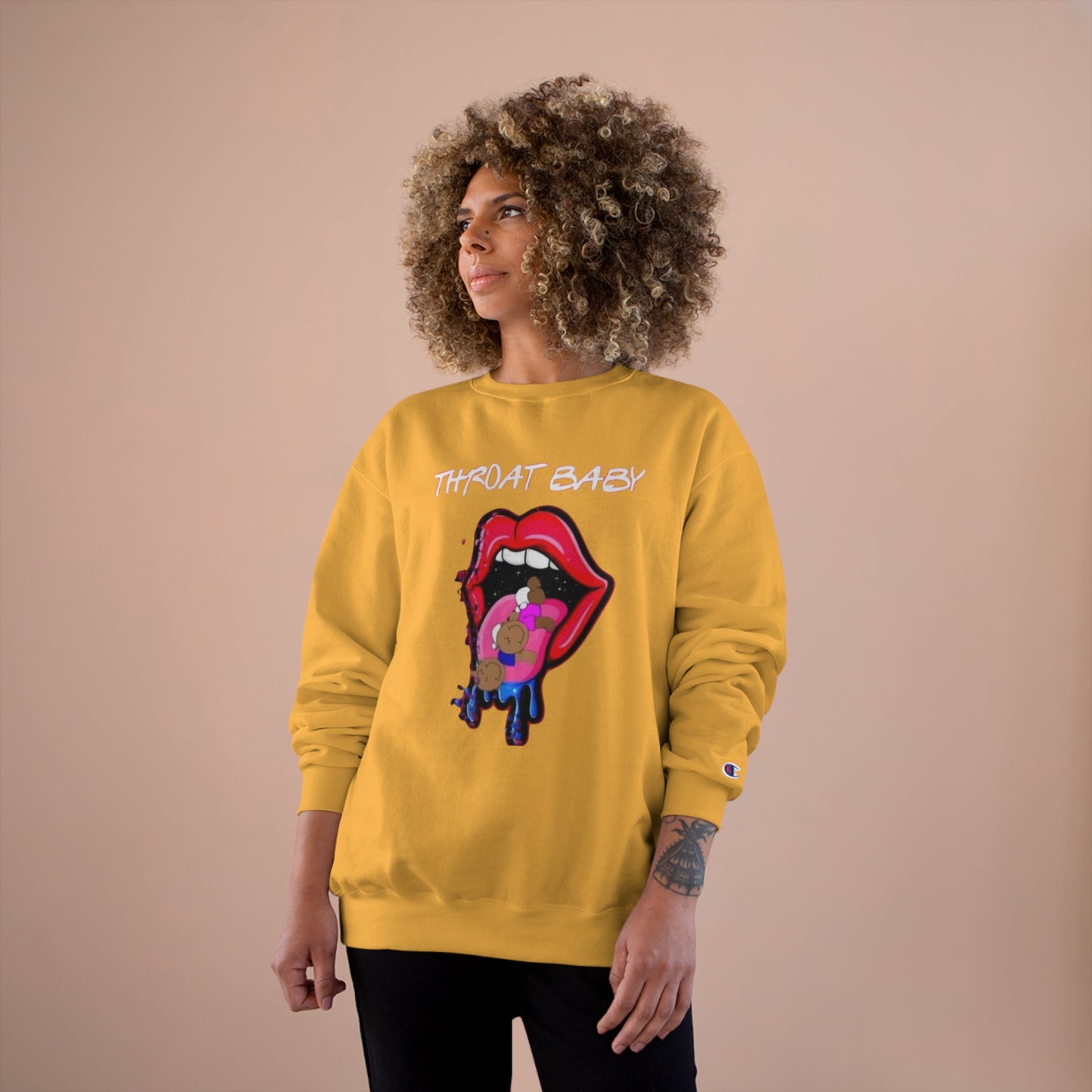 Throat Baby Champion Sweatshirt