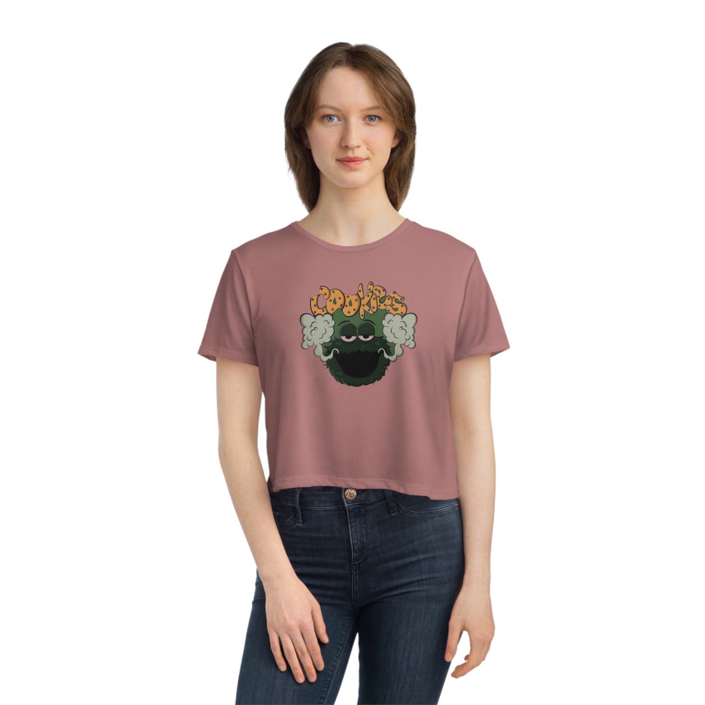 CoOkies Women's Flowy Cropped Tee