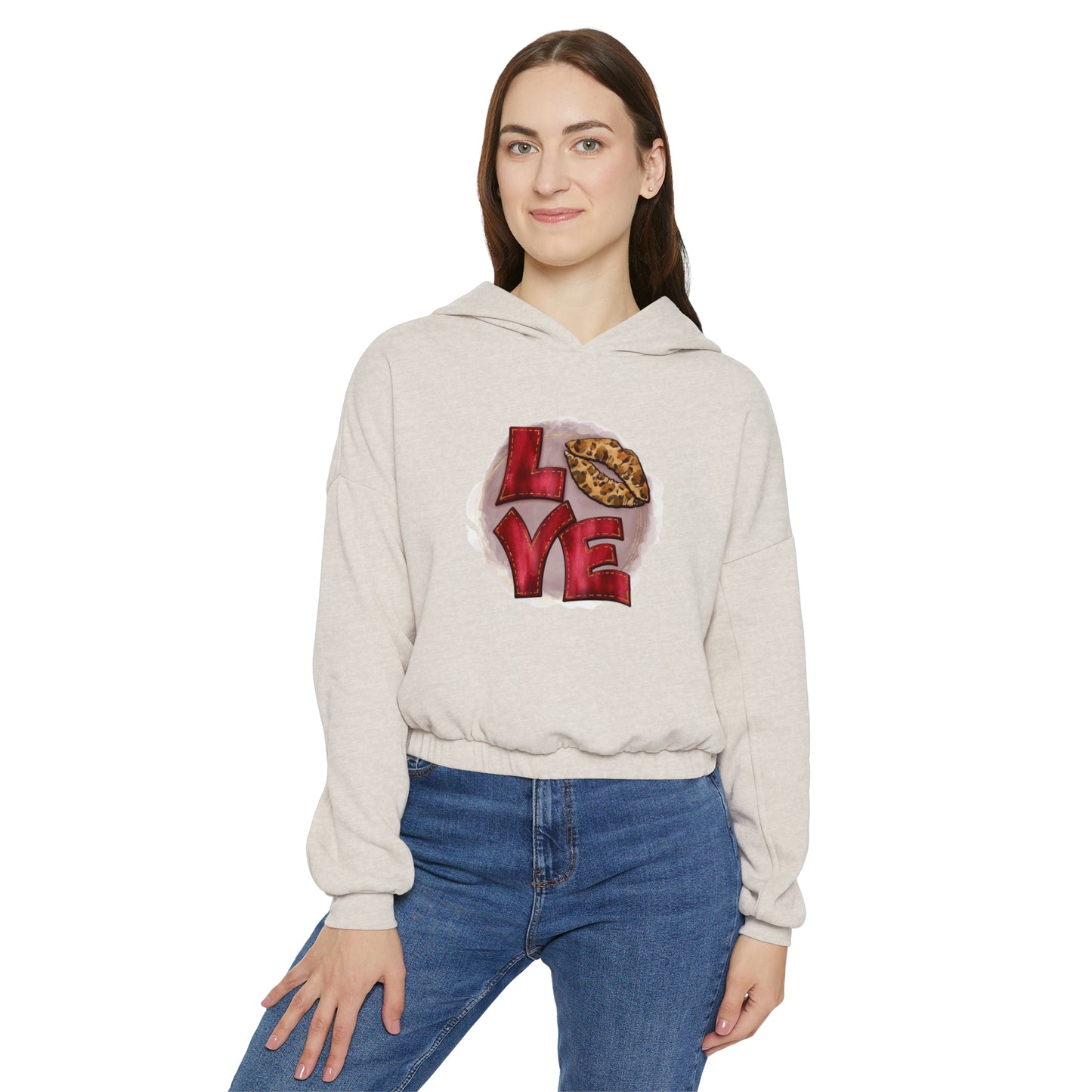 Love Women's Cinched Bottom Hoodie