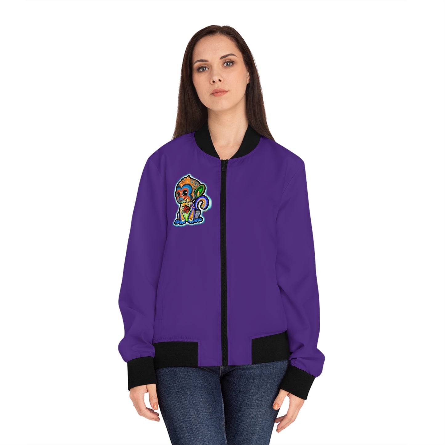 Monkey Heart Women's Custom Bomber Jacket