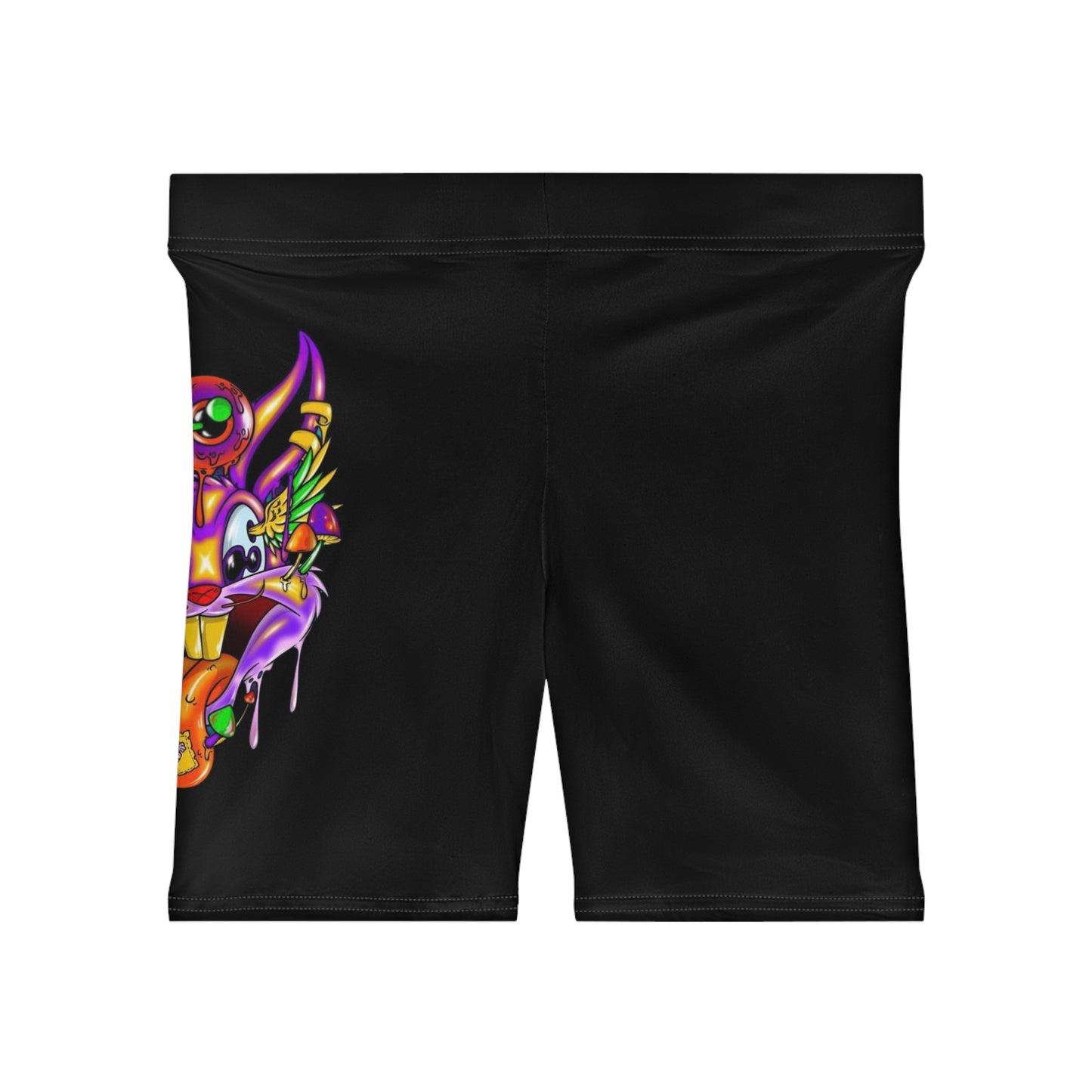 Shroomed Up Bunny Women's Custom Biker Shorts