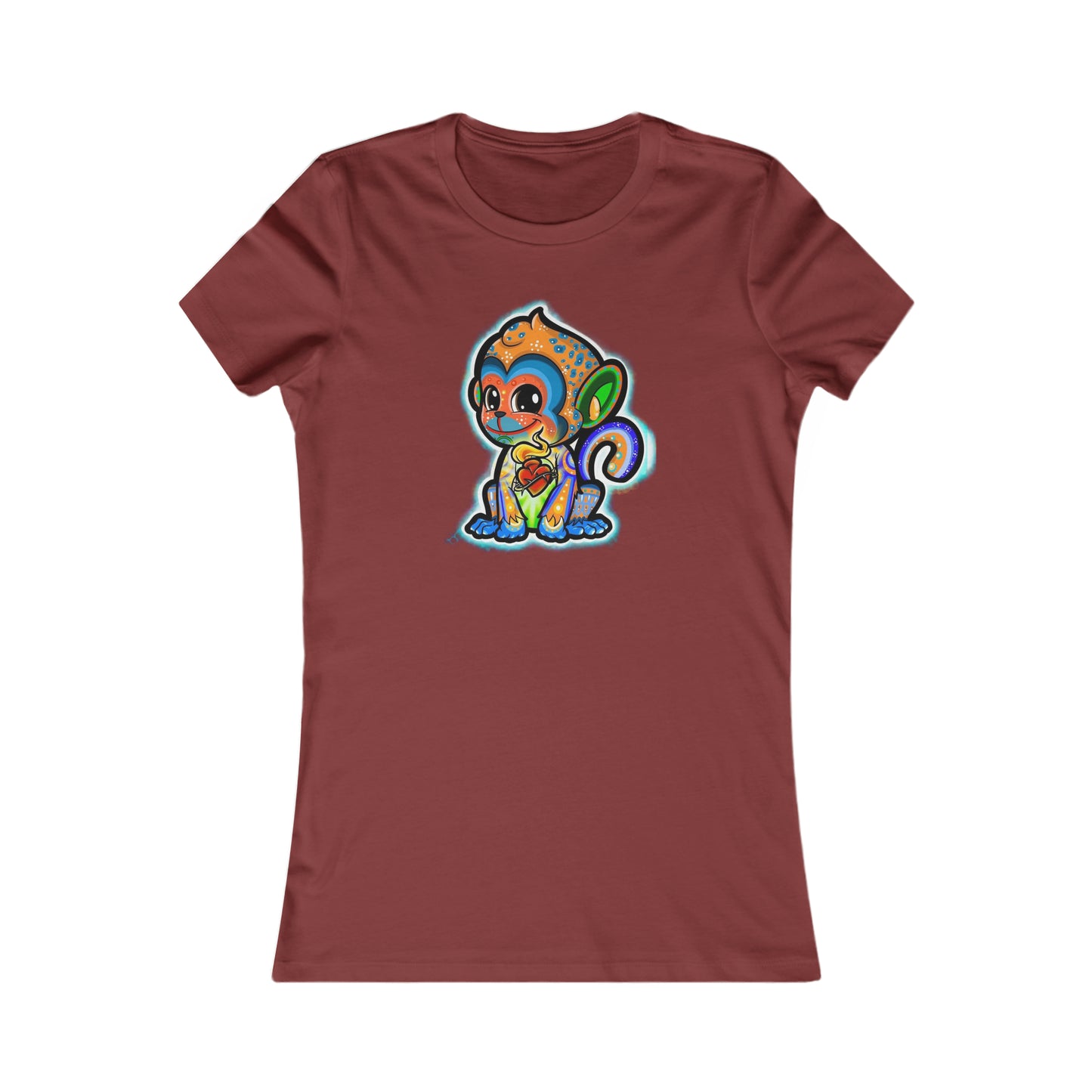 Monkey Heart Women's Custom Tee