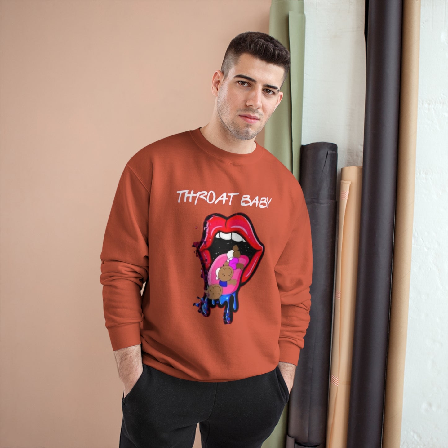 Throat Baby Champion Sweatshirt