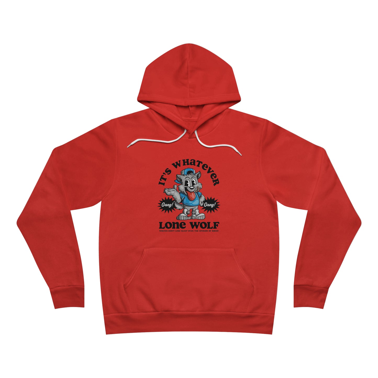 Lone Wolf Unisex Sponge Fleece Pullover Hoodie