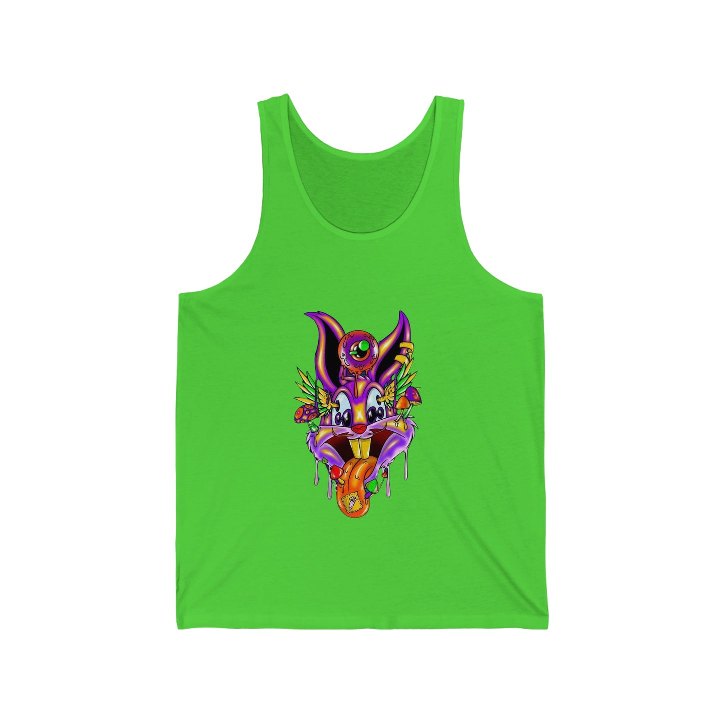 Shroomed Up Bunny Unisex Jersey Tank