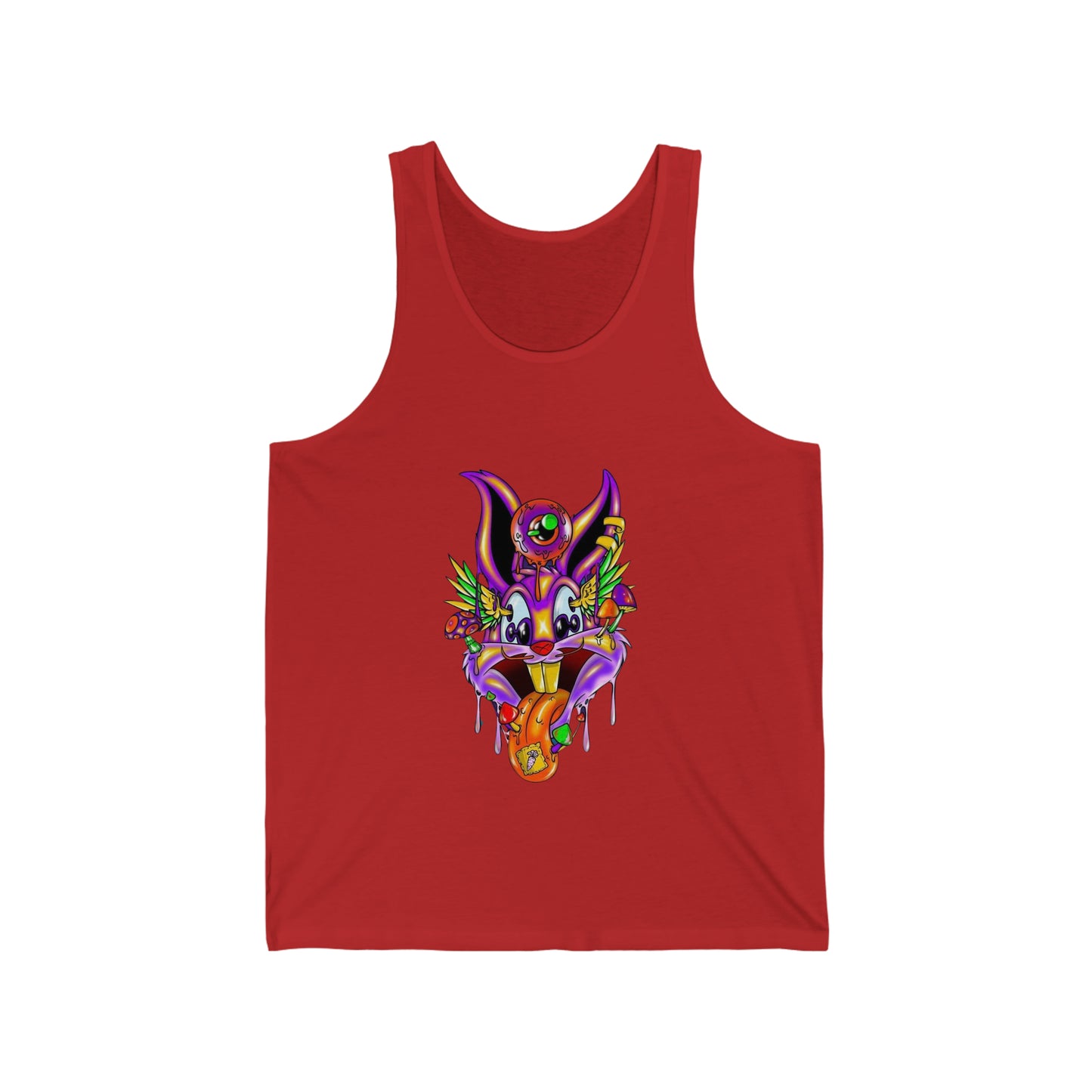 Shroomed Up Bunny Unisex Jersey Tank