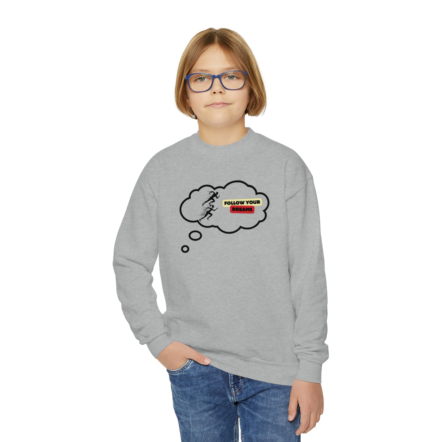 Follow Your Dreams Youth Crewneck Sweatshirt