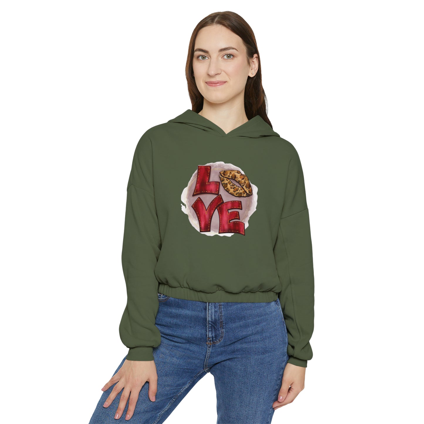 Love Women's Cinched Bottom Hoodie