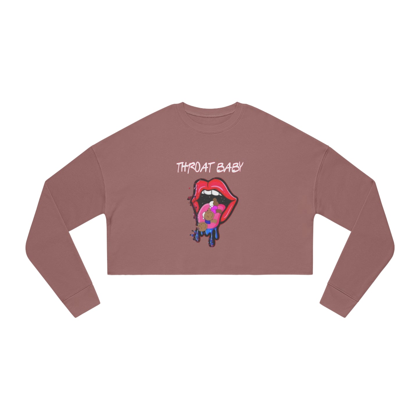 Throat Baby Women's Cropped Sweatshirt