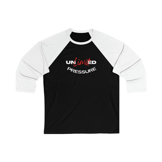 Unlimited Pressure Unisex 3\4 Sleeve Baseball Tee