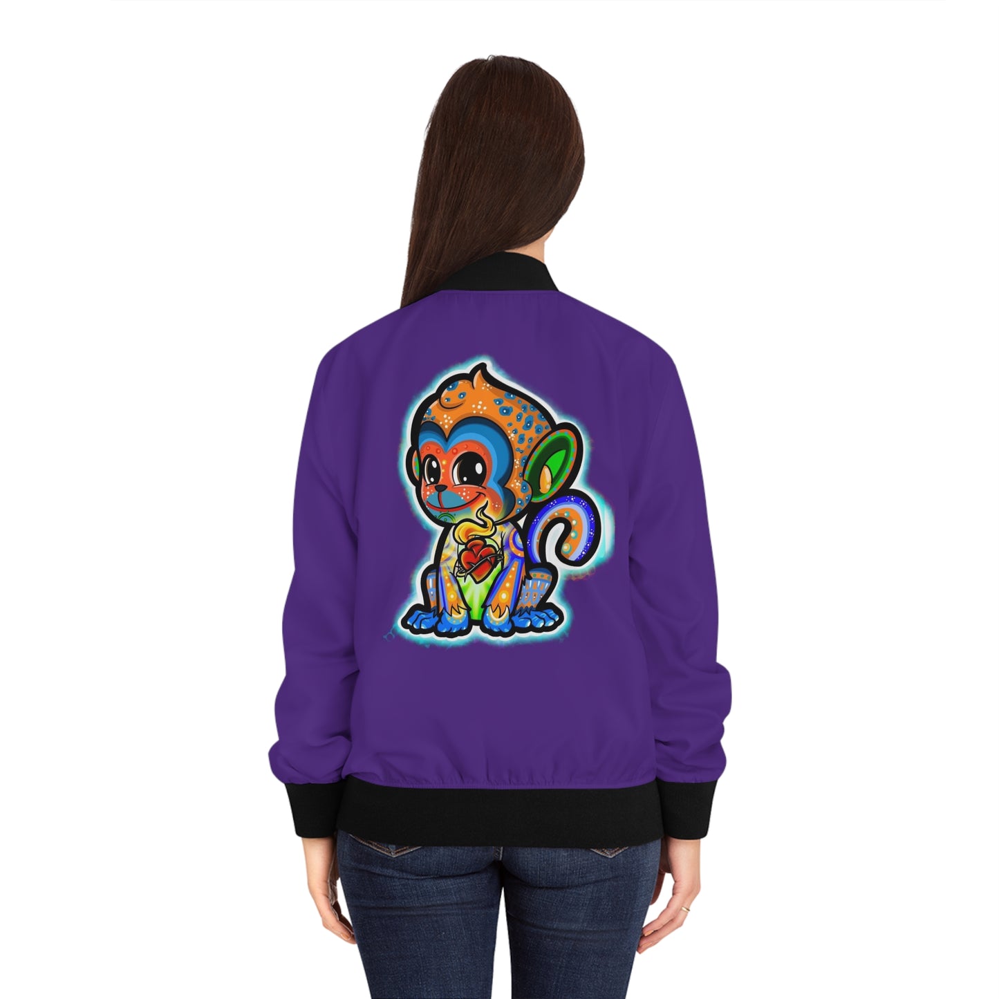 Monkey Heart Women's Custom Bomber Jacket